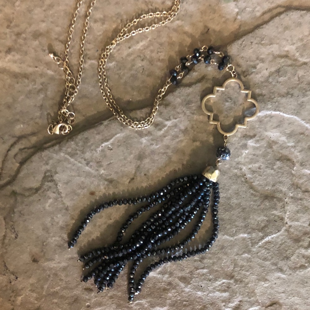 Beaded Tassel Necklace